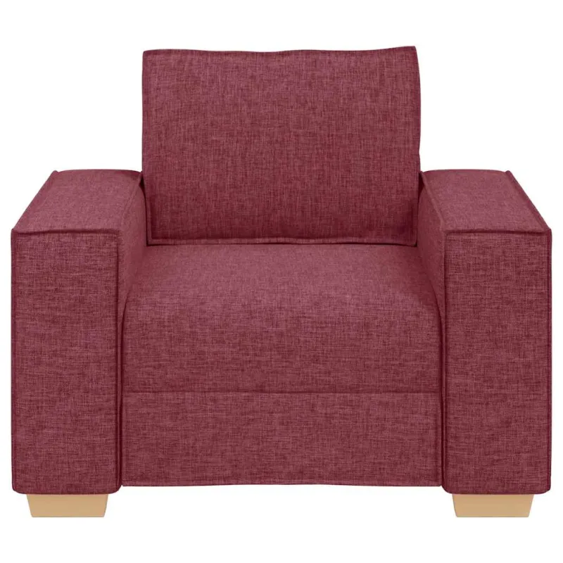 Sofa-kėdė, vyno raudonumo, 100x78x84 cm, audinys
