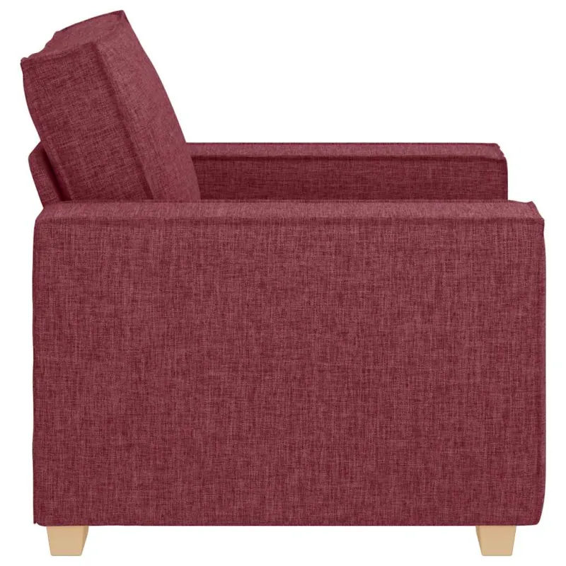 Sofa-kėdė, vyno raudonumo, 100x78x84 cm, audinys