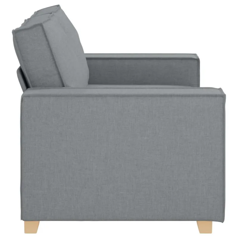 Dvivietė sofa, šviesiai pilka, 160x78x84 cm, audinys