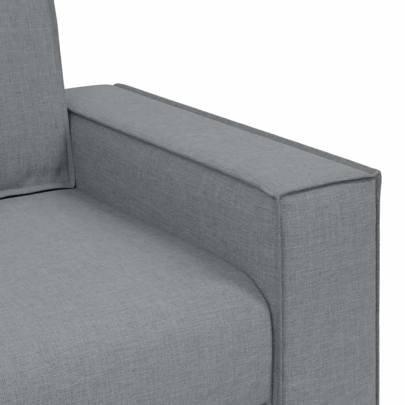 Dvivietė sofa, šviesiai pilka, 160x78x84 cm, audinys