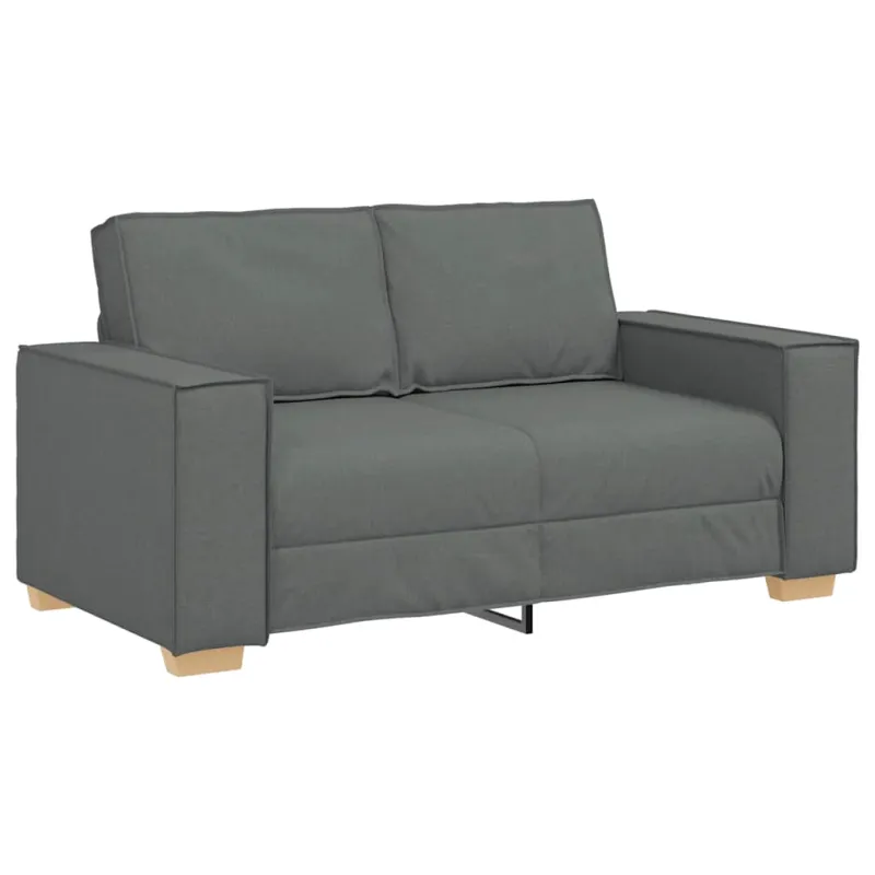 Dvivietė sofa, tamsiai pilka, 160x78x84 cm, audinys