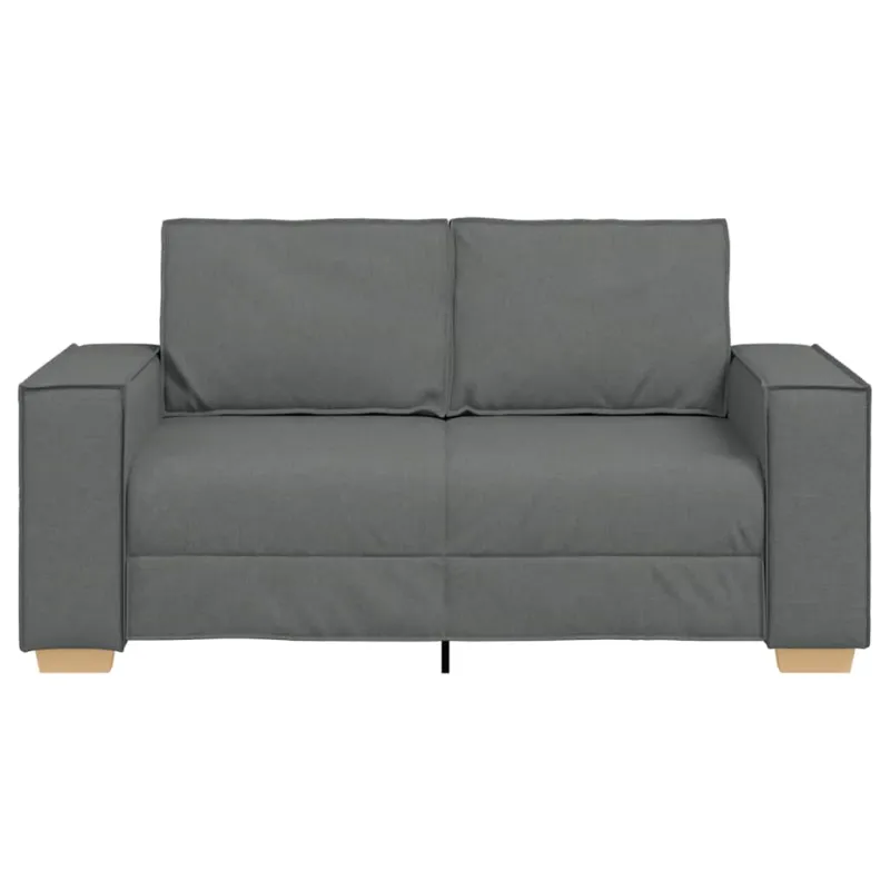 Dvivietė sofa, tamsiai pilka, 160x78x84 cm, audinys
