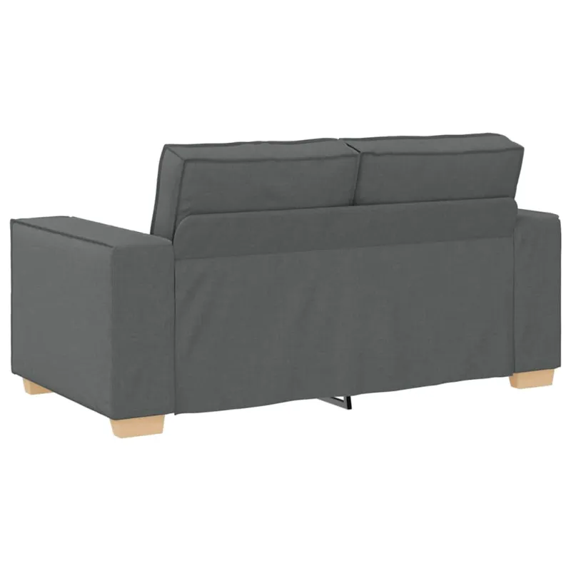 Dvivietė sofa, tamsiai pilka, 160x78x84 cm, audinys