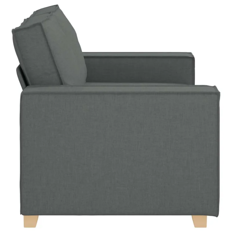 Dvivietė sofa, tamsiai pilka, 160x78x84 cm, audinys