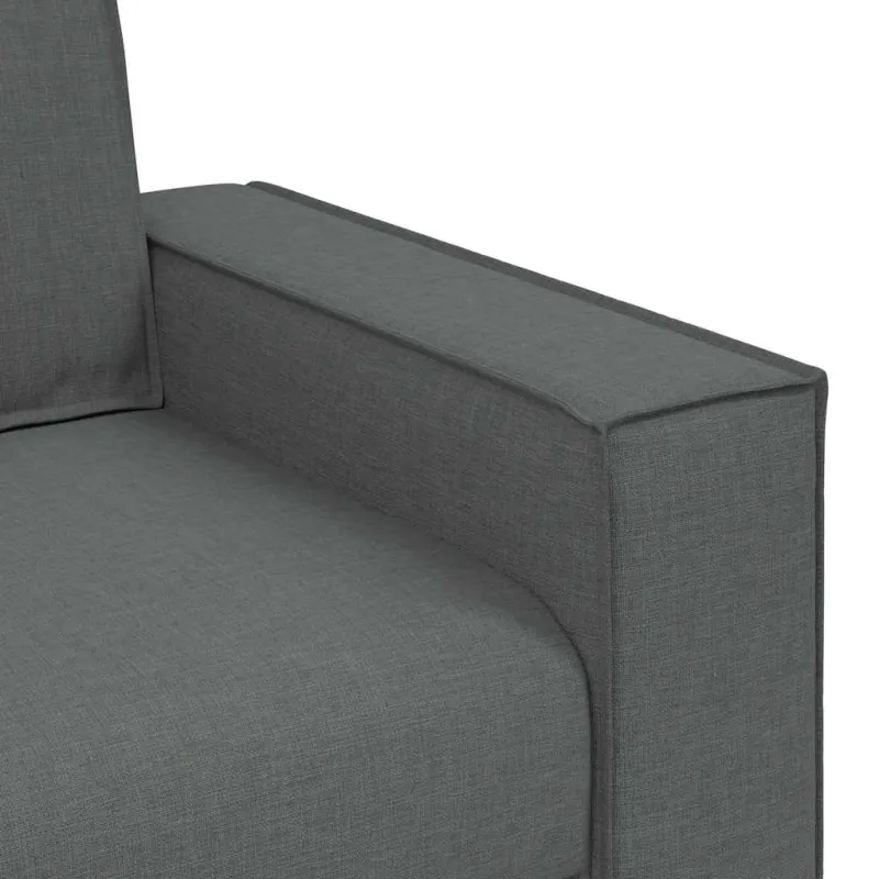 Dvivietė sofa, tamsiai pilka, 160x78x84 cm, audinys