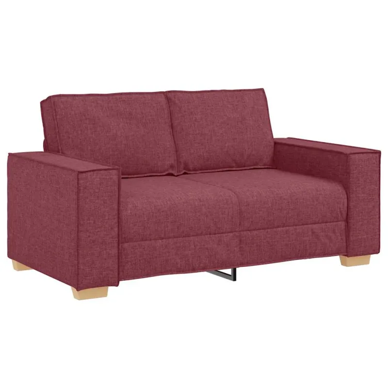 Dvivietė sofa, vyno raudonumo, 160x78x84 cm, audinys