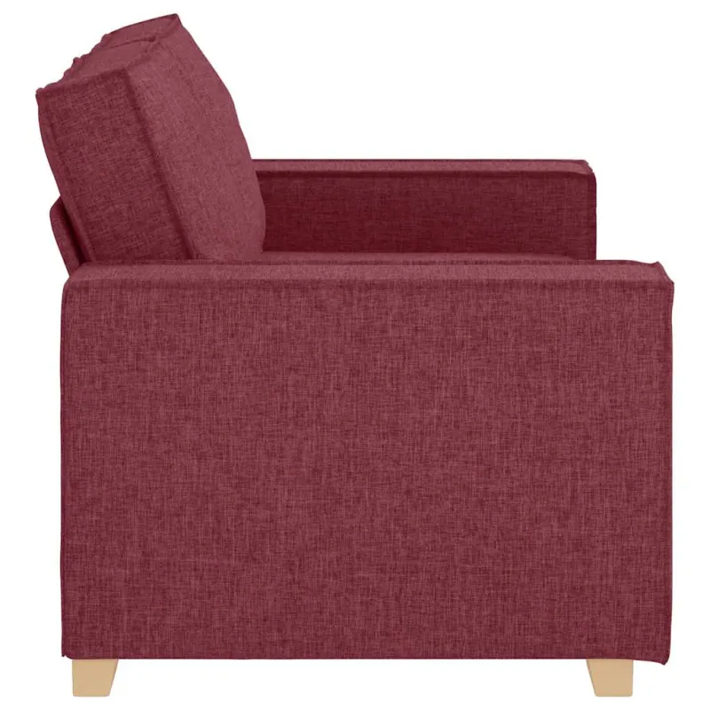 Dvivietė sofa, vyno raudonumo, 160x78x84 cm, audinys