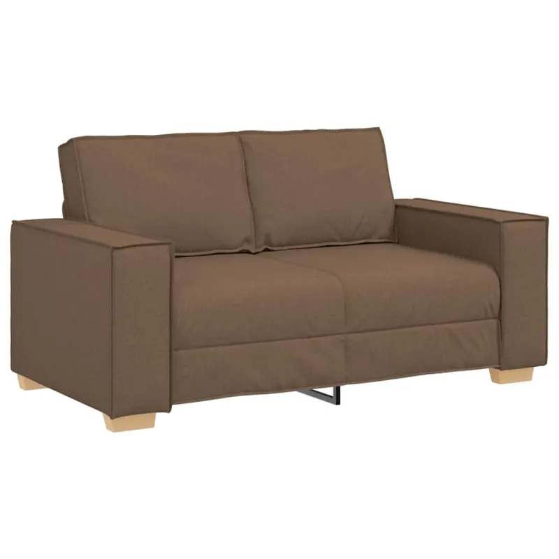 Dvivietė sofa, ruda, 160x78x84 cm, audinys