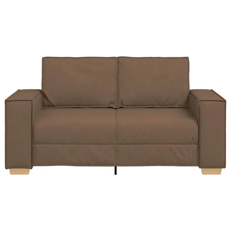 Dvivietė sofa, ruda, 160x78x84 cm, audinys