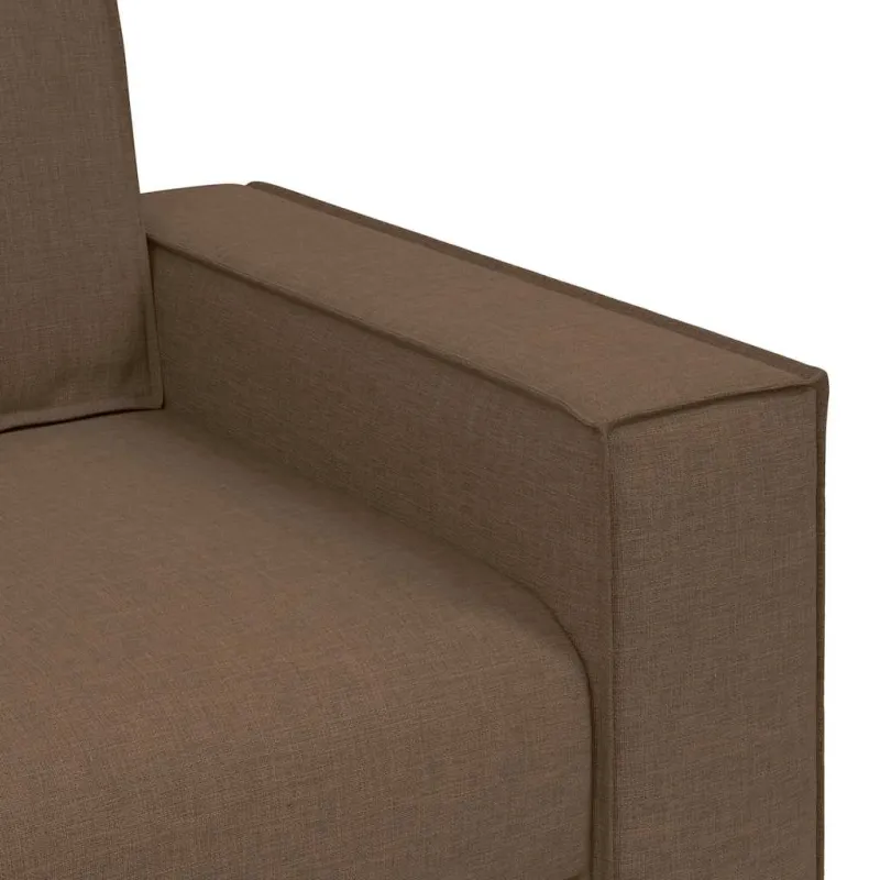Dvivietė sofa, ruda, 160x78x84 cm, audinys