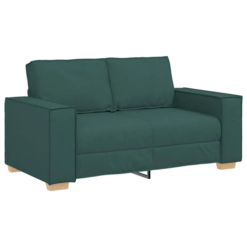 Dvivietė sofa, tamsiai žalia, 160x78x84 cm, audinys