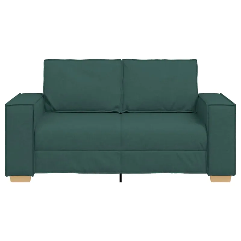 Dvivietė sofa, tamsiai žalia, 160x78x84 cm, audinys