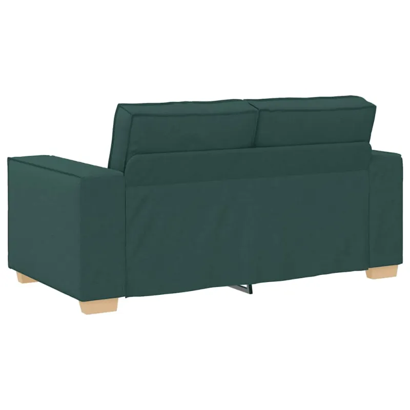 Dvivietė sofa, tamsiai žalia, 160x78x84 cm, audinys