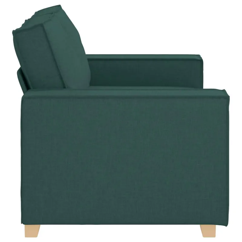 Dvivietė sofa, tamsiai žalia, 160x78x84 cm, audinys