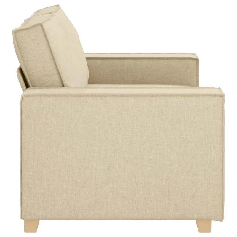 Dvivietė sofa, kreminės spalvos, 160x78x84 cm, audinys