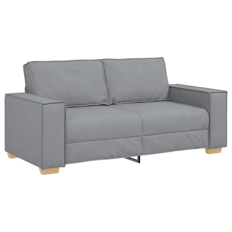 Dvivietė sofa, šviesiai pilka, 180x78x84 cm, audinys