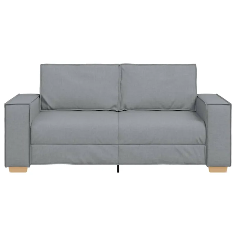 Dvivietė sofa, šviesiai pilka, 180x78x84 cm, audinys