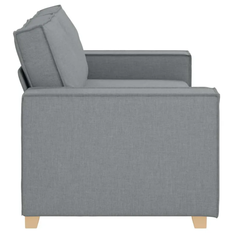 Dvivietė sofa, šviesiai pilka, 180x78x84 cm, audinys