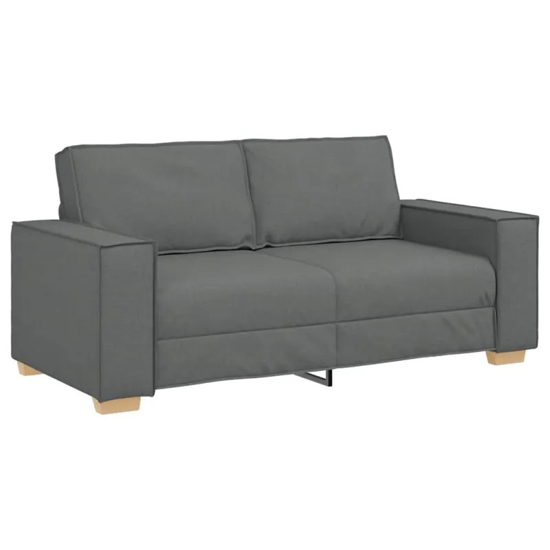 Dvivietė sofa, tamsiai pilka, 180x78x84 cm, audinys