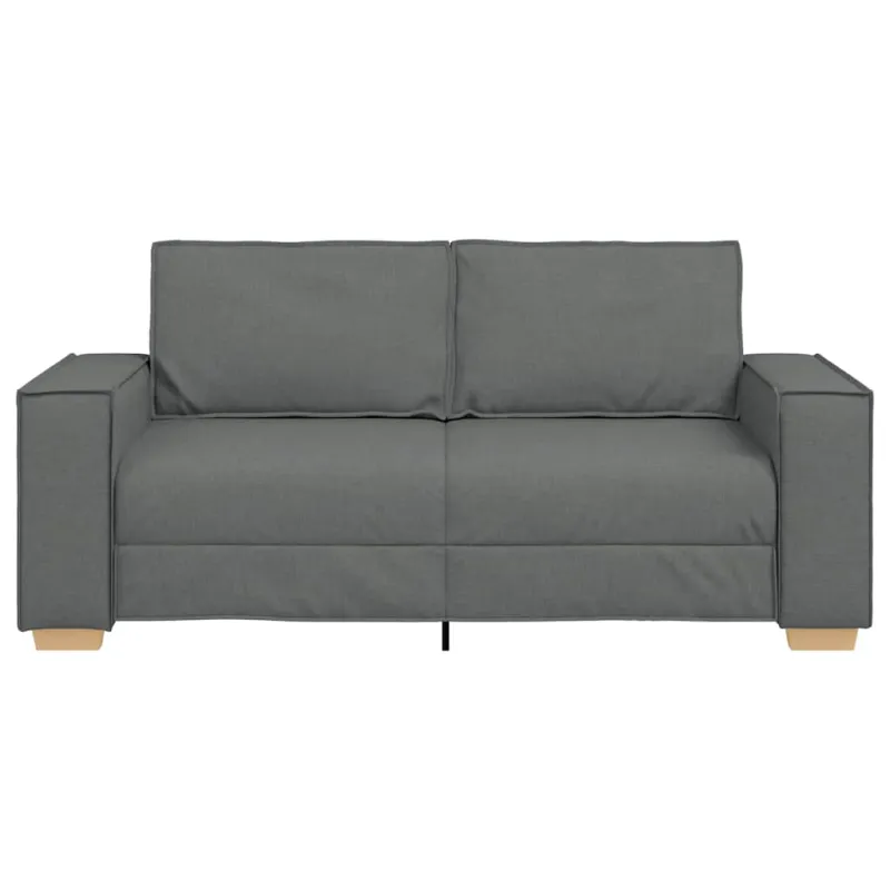 Dvivietė sofa, tamsiai pilka, 180x78x84 cm, audinys