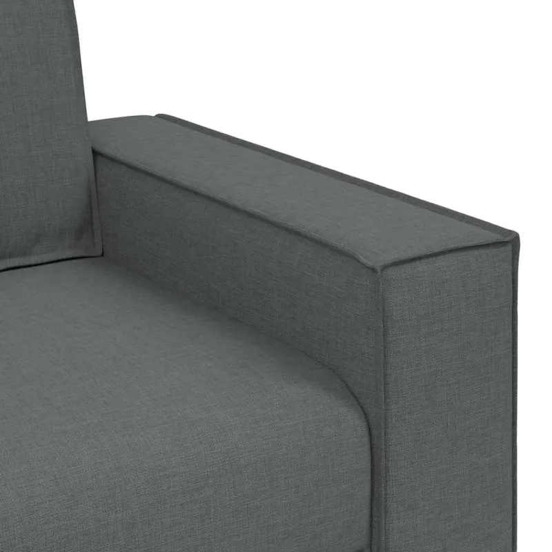 Dvivietė sofa, tamsiai pilka, 180x78x84 cm, audinys