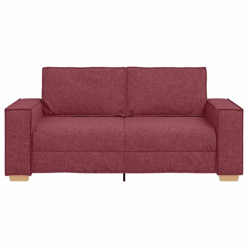 Dvivietė sofa, vyno raudonumo, 180x78x84 cm, audinys
