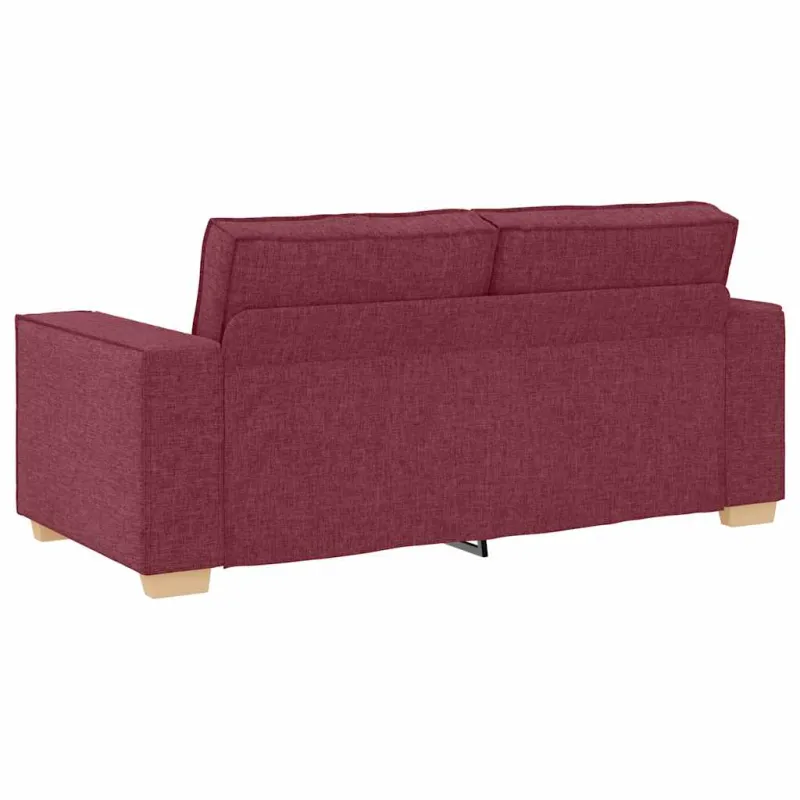 Dvivietė sofa, vyno raudonumo, 180x78x84 cm, audinys