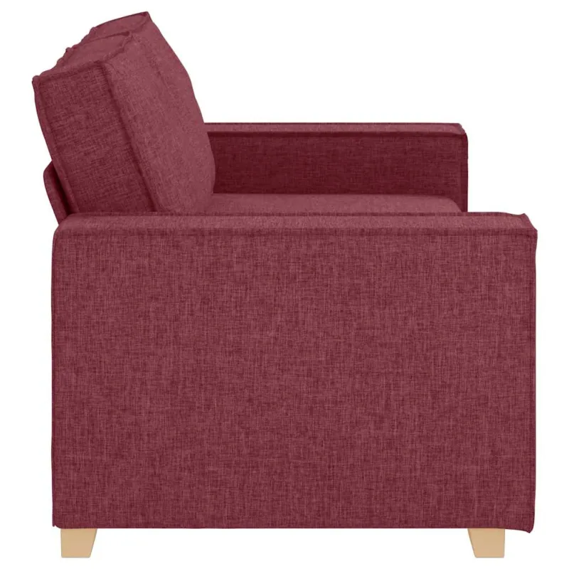 Dvivietė sofa, vyno raudonumo, 180x78x84 cm, audinys
