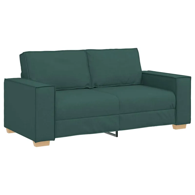 Dvivietė sofa, tamsiai žalia, 180x78x84 cm, audinys