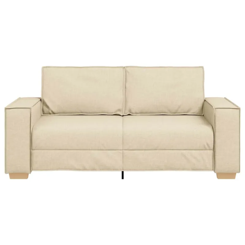 Dvivietė sofa, kreminės spalvos, 180x78x84 cm, audinys