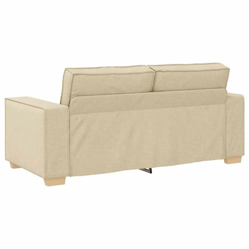 Dvivietė sofa, kreminės spalvos, 180x78x84 cm, audinys
