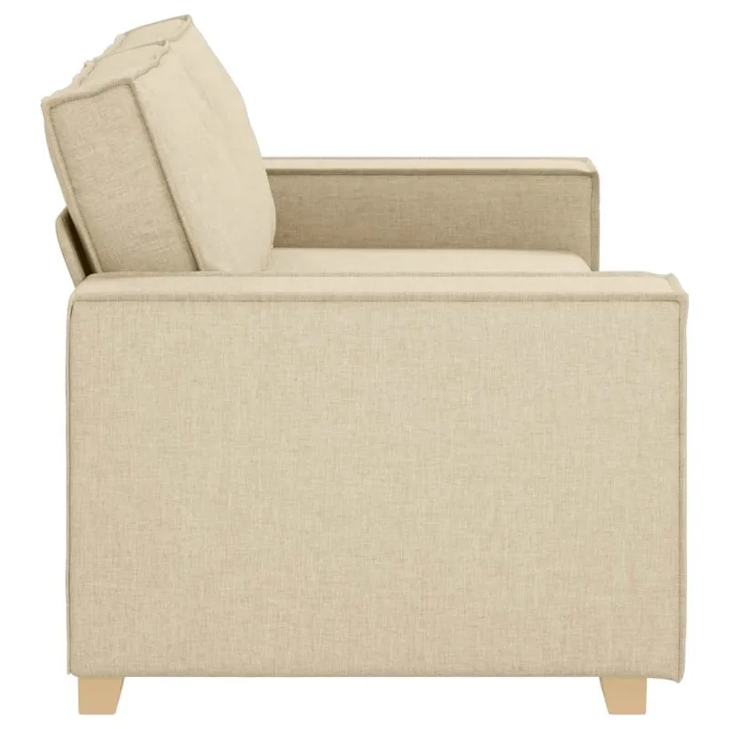 Dvivietė sofa, kreminės spalvos, 180x78x84 cm, audinys