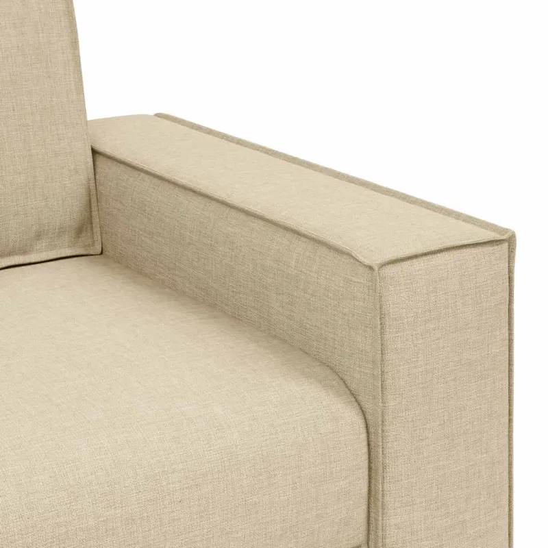 Dvivietė sofa, kreminės spalvos, 180x78x84 cm, audinys