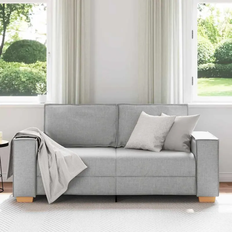 Dvivietė sofa, debesų pilka, 180x78x84 cm, audinys