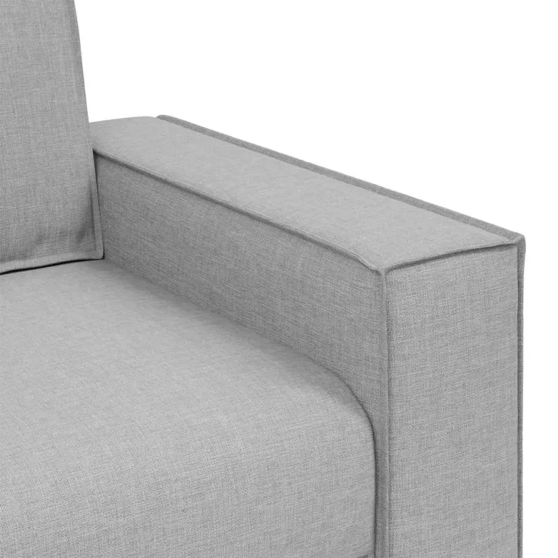 Dvivietė sofa, debesų pilka, 180x78x84 cm, audinys