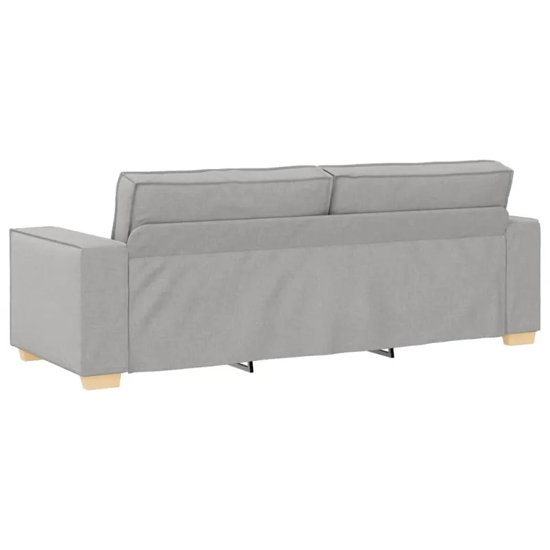 Trivietė sofa, debesų pilka, 220x78x84 cm, audinys