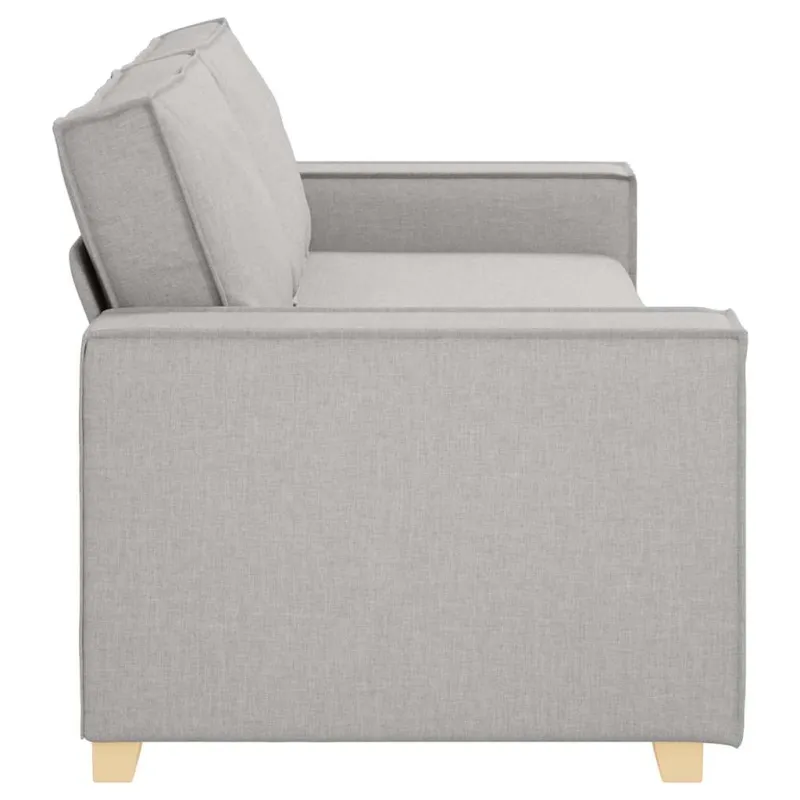 Trivietė sofa, debesų pilka, 220x78x84 cm, audinys
