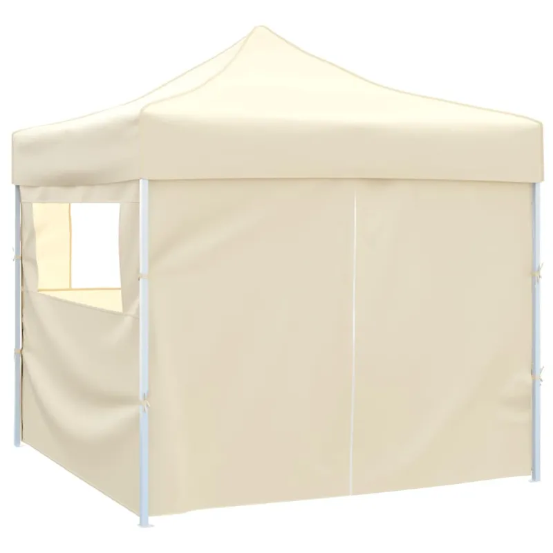 Sulankstomas paviljonas, kremo sp., 3 x 3 m, 4 sienelės