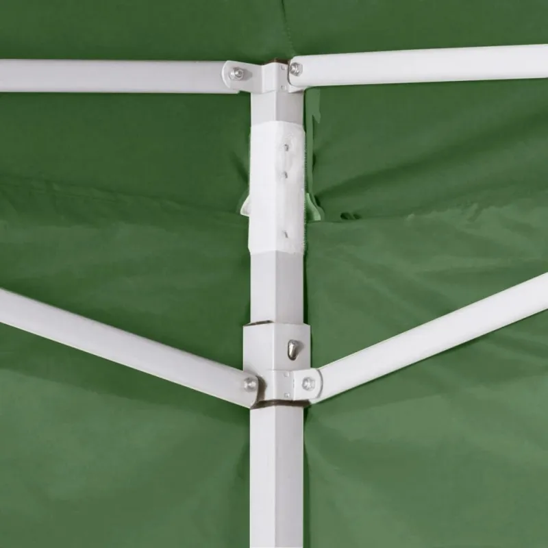 Sulankstomas paviljonas, žalias, 3 x 3 m, 4 sienelės