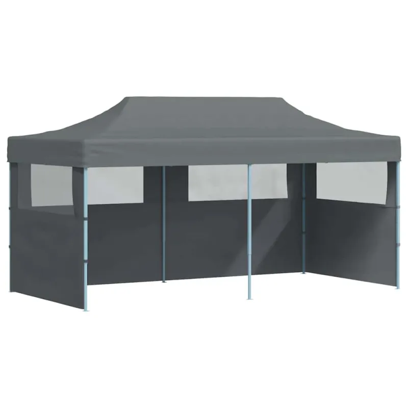 Išskleidžiama proginė palapinė, antracito spalva, 3x6m