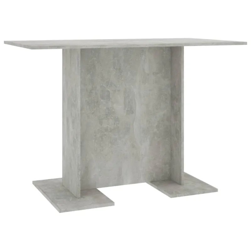 Valgomojo stalas, betono pilkos, 110x60x75 cm, apdirbta mediena