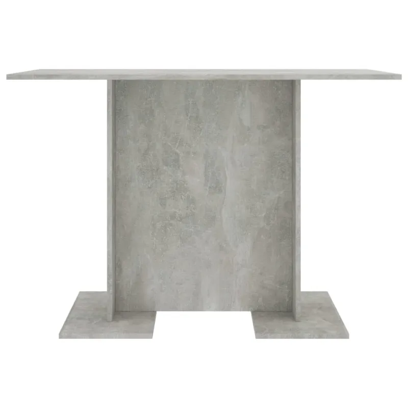 Valgomojo stalas, betono pilkos, 110x60x75 cm, apdirbta mediena