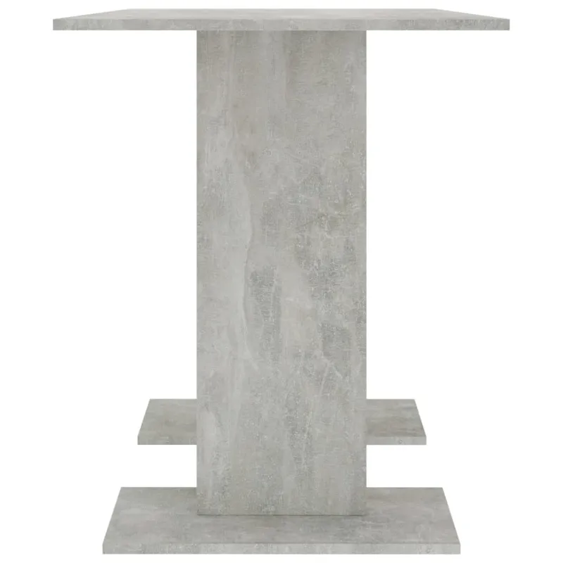 Valgomojo stalas, betono pilkos, 110x60x75 cm, apdirbta mediena