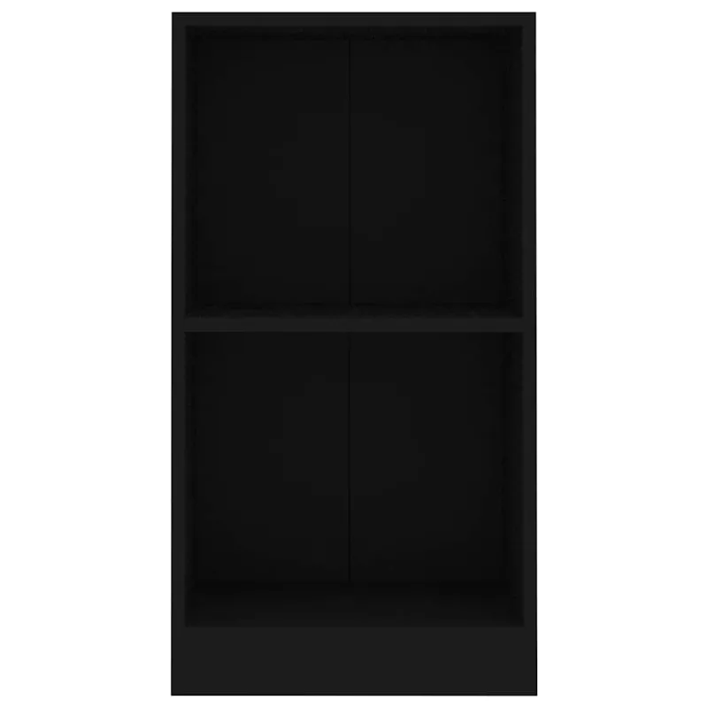 Lentyna knygoms, juodos spalvos, 40x24x75cm, apdirbta mediena