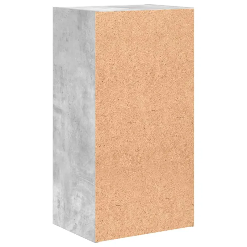 Spintelė knygoms, 2 lentynos, betono pilka, 40x30x76,5cm, MDP