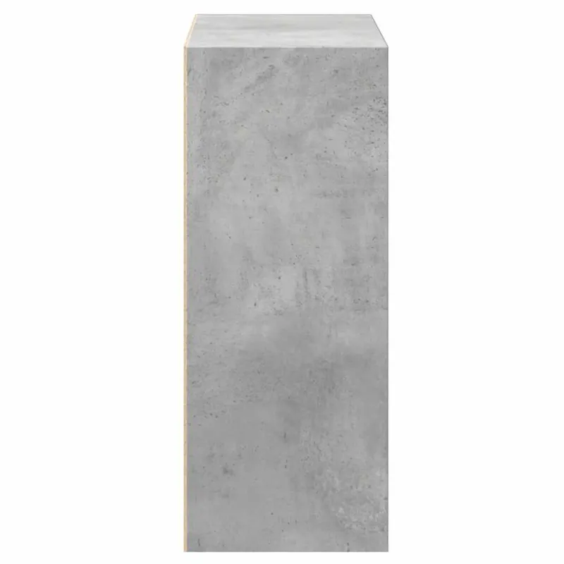 Spintelė knygoms, 2 lentynos, betono pilka, 60x30x76,5cm, MDP