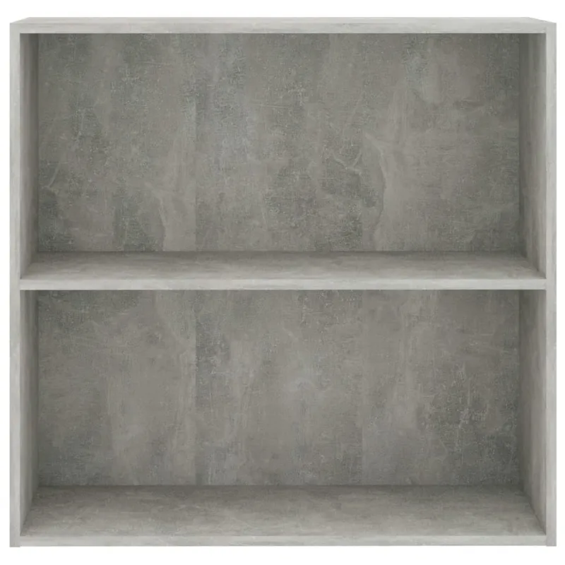 Spintelė knygoms, 2 lentynos, betono pilka, 80x30x76,5cm, MDP