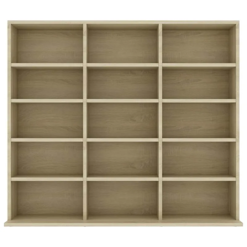 Spintelė kompaktiniams diskams, ąžuolo, 100x23x89,5cm, mediena
