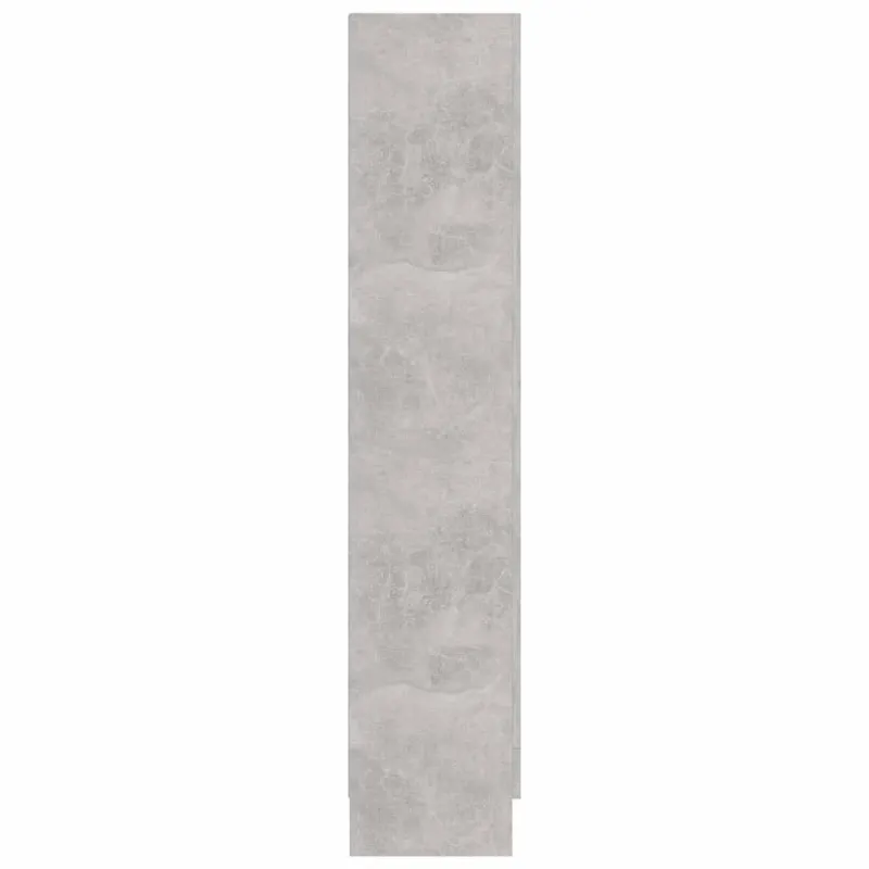 Vitrininė spintelė, betono, 82,5x30,5x150cm, apdirbta mediena