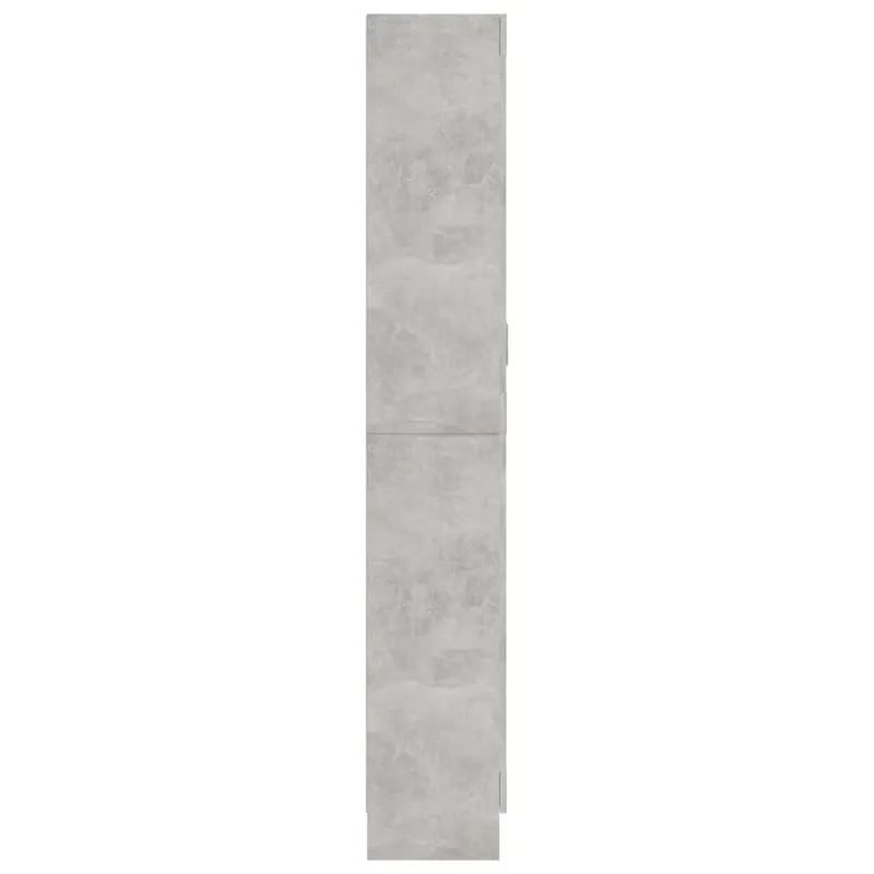 Vitrininė spintelė, betono, 82,5x30,5x185,5cm, apdirbta mediena